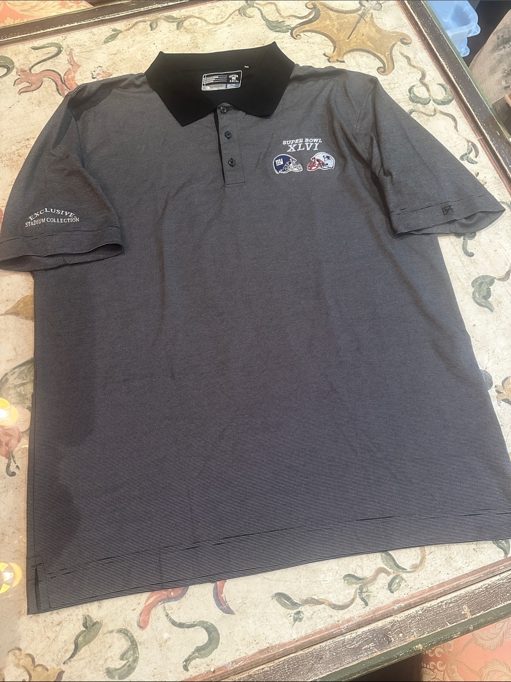 Cutter & Buck, Super Bowl XLVI Polo. NWT. XXL